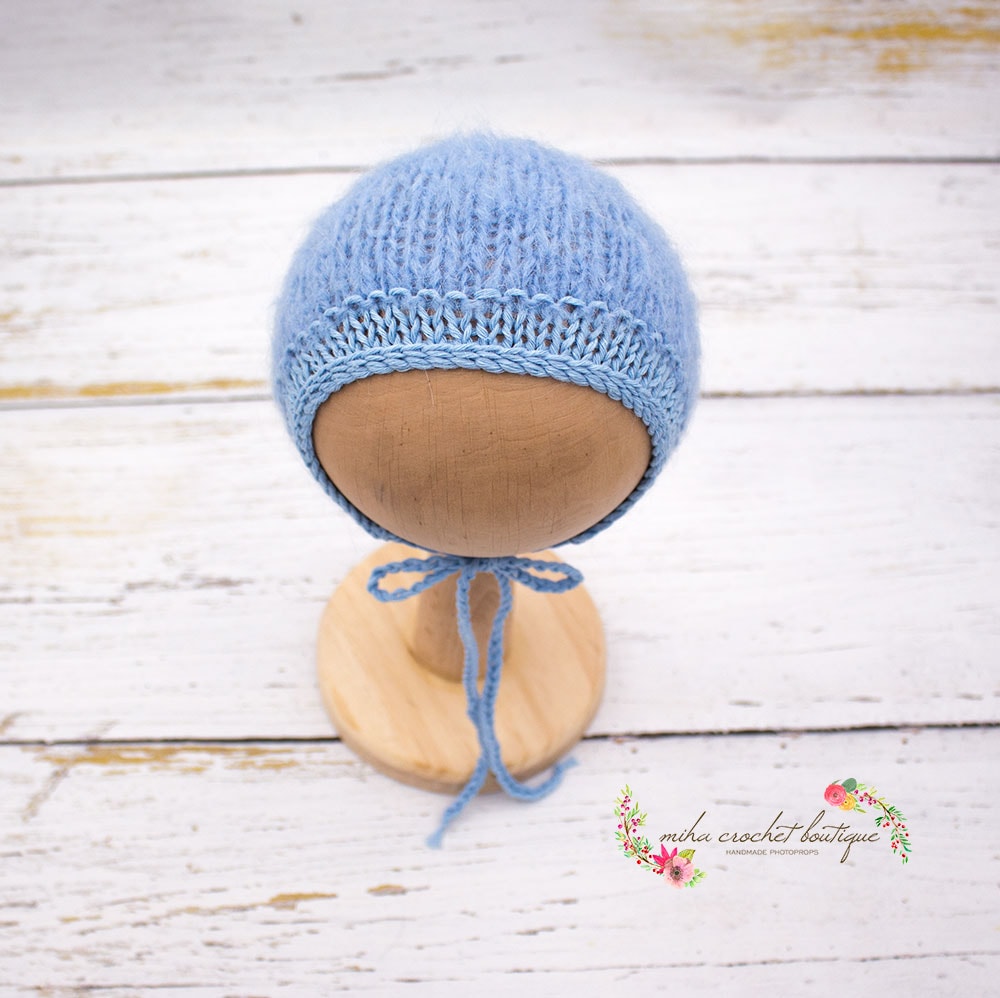 Gorrito tejido a mano talla newborn - Imagen 25