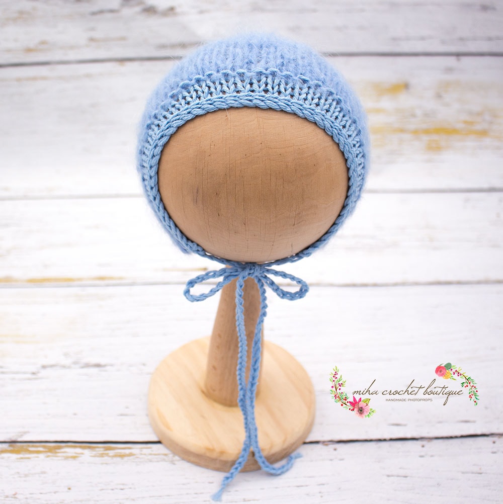 Gorrito tejido a mano talla newborn - Imagen 26
