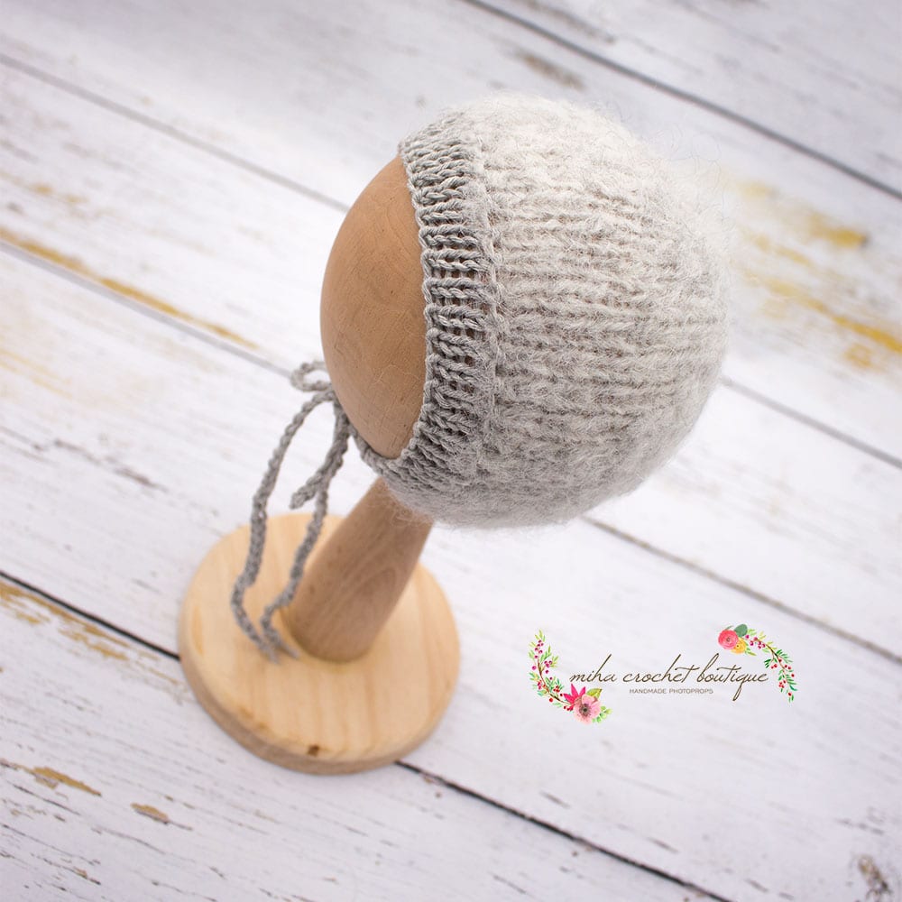 Gorrito tejido a mano talla newborn - Imagen 30