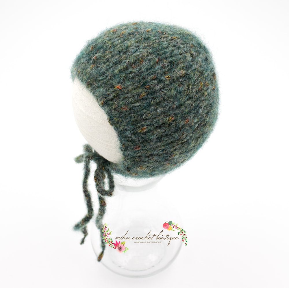 Gorrito lana tejido a mano - Imagen 3