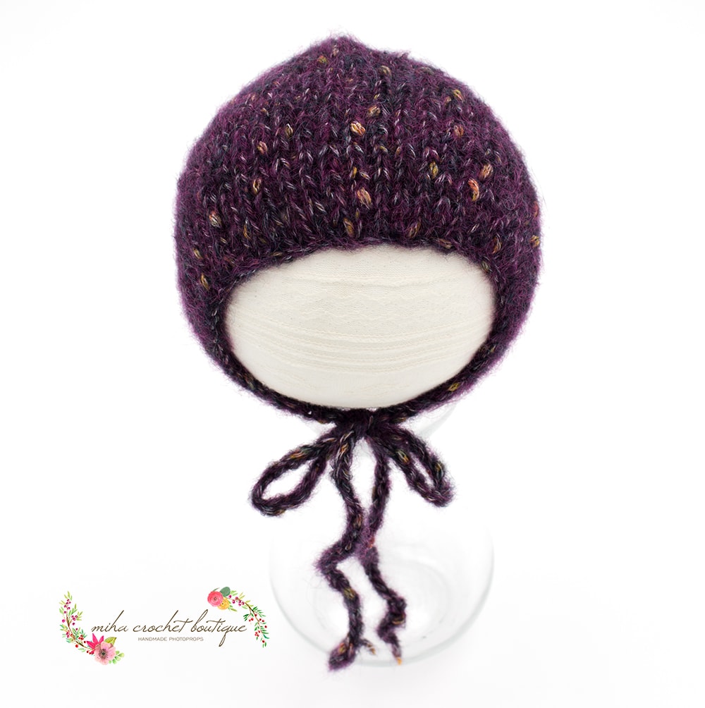 Gorrito lana tejido a mano - Imagen 4