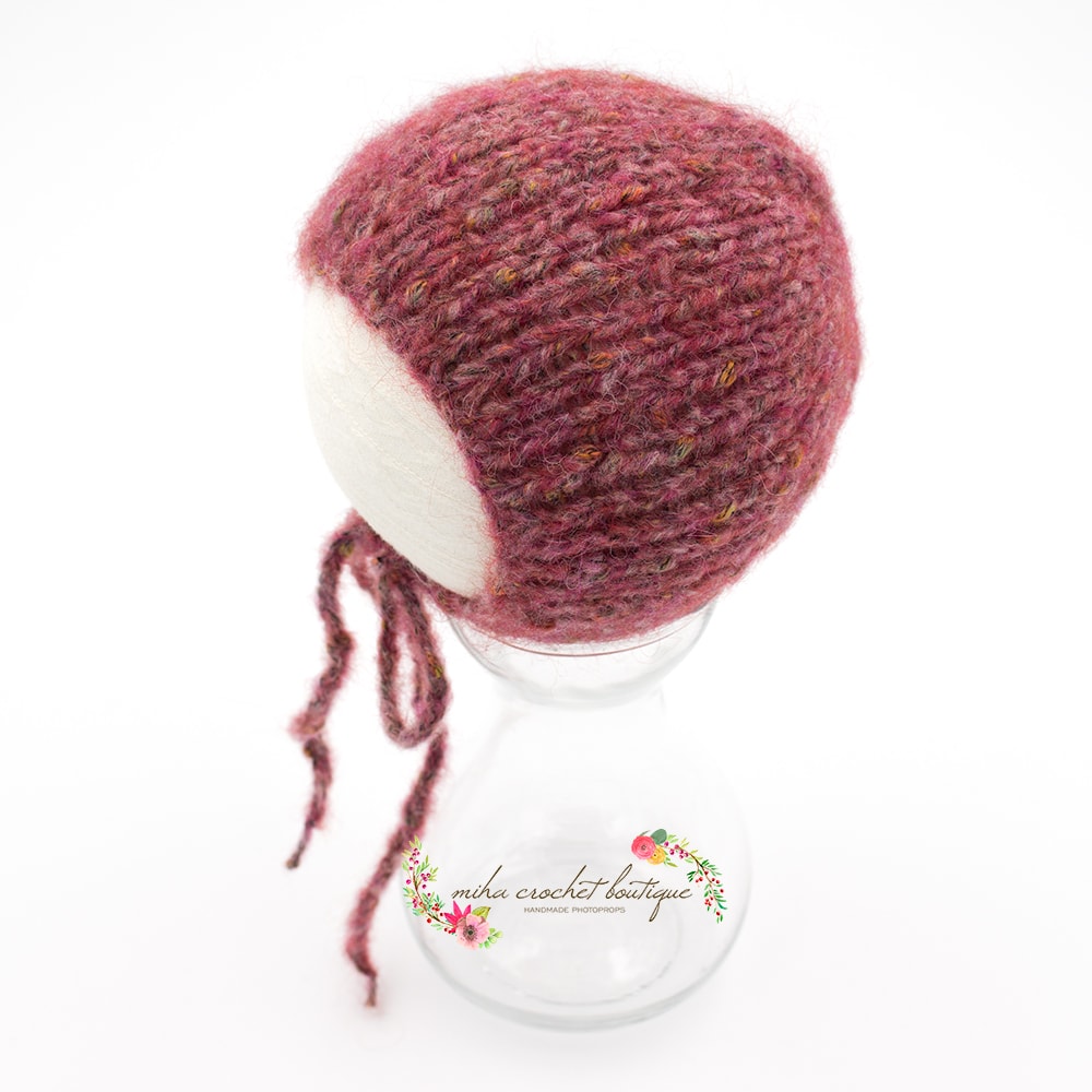 Gorrito lana tejido a mano - Imagen 8