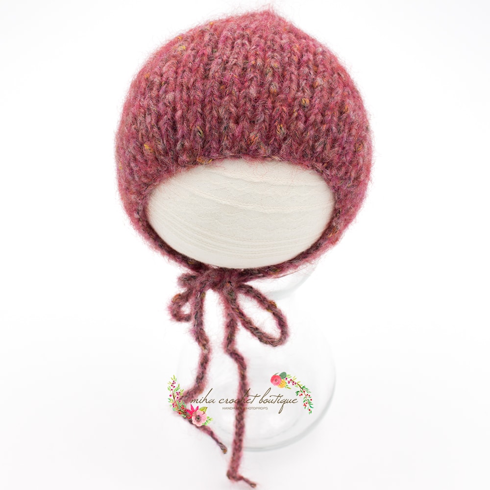 Gorrito lana tejido a mano - Imagen 9