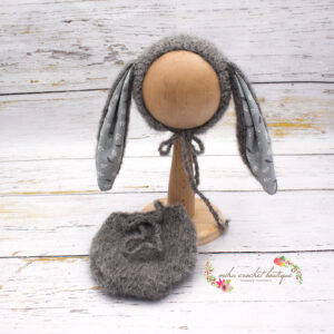 Cubrepañal y gorrito conejito newborn Varios colores - Thumbnail Image 11