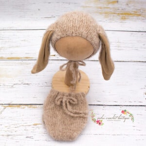 Cubrepañal y gorrito conejito newborn Varios colores - Thumbnail Image 6