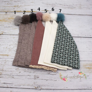 Gorritos newborn con pompon
