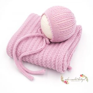 SET NEWBORN MERINO CON TEXTURA REVERSIBLE