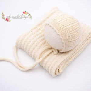 SET NEWBORN MERINO CON TEXTURA REVERSIBLE