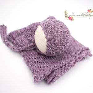 WRAP Y GORRITO NEWBORN A JUEGO 
