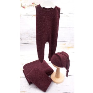 Manta puf ,wrap, mono y gorrito dormilon newborn