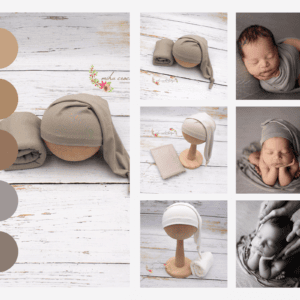 +Colores, Wrap y gorrito dormilon newborn