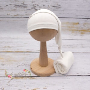 Wrap y gorrito dormilon newborn a juego