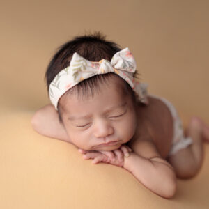 Cinta de Tela Elástica Floral Ajustable para Sesiones de Fotos de Bebés e Infantiles