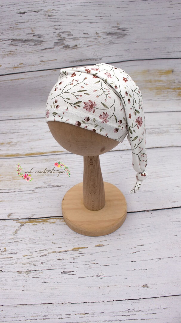 Pack floral manta puf ,wrap ,funda cojon y gorrito dormilon - Imagen 4