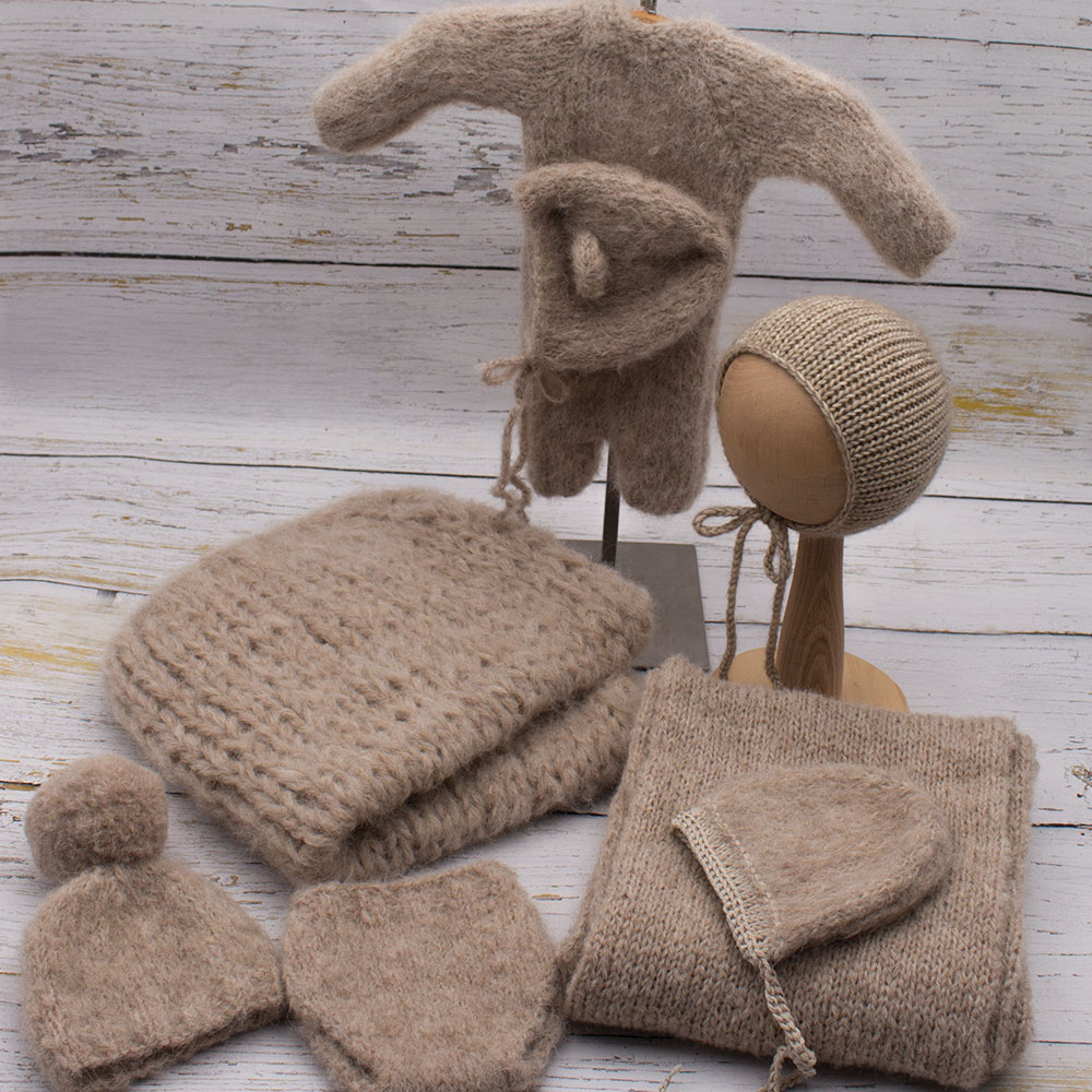 Pack de Complementos Artesanales para Sesiones Newborn - Imagen 1