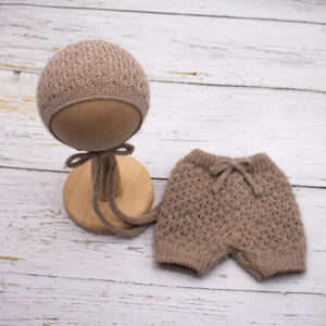 Pantalon y capota newborn lana alpaca